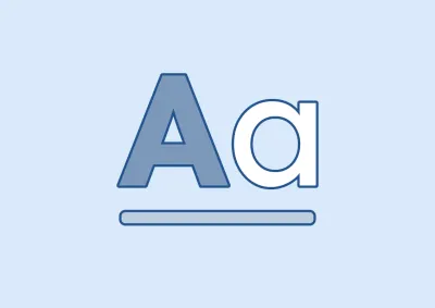 Illustration of typography